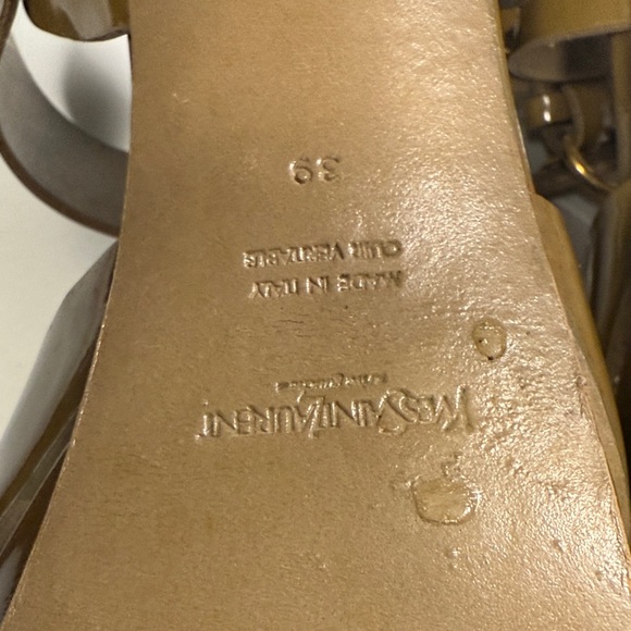 Yves Saint Laurent Women's Shimmering Gold Heels - Picture 10 of 10